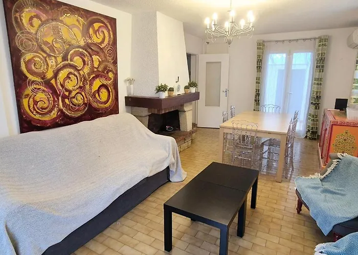 5mn Mer, 8pers, 100m2, Grande Terrasse, Clim Βίλα Λα Γκραντ-Μοτ